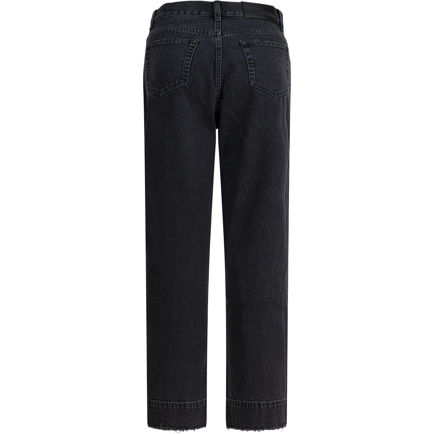 High-waisted jeans