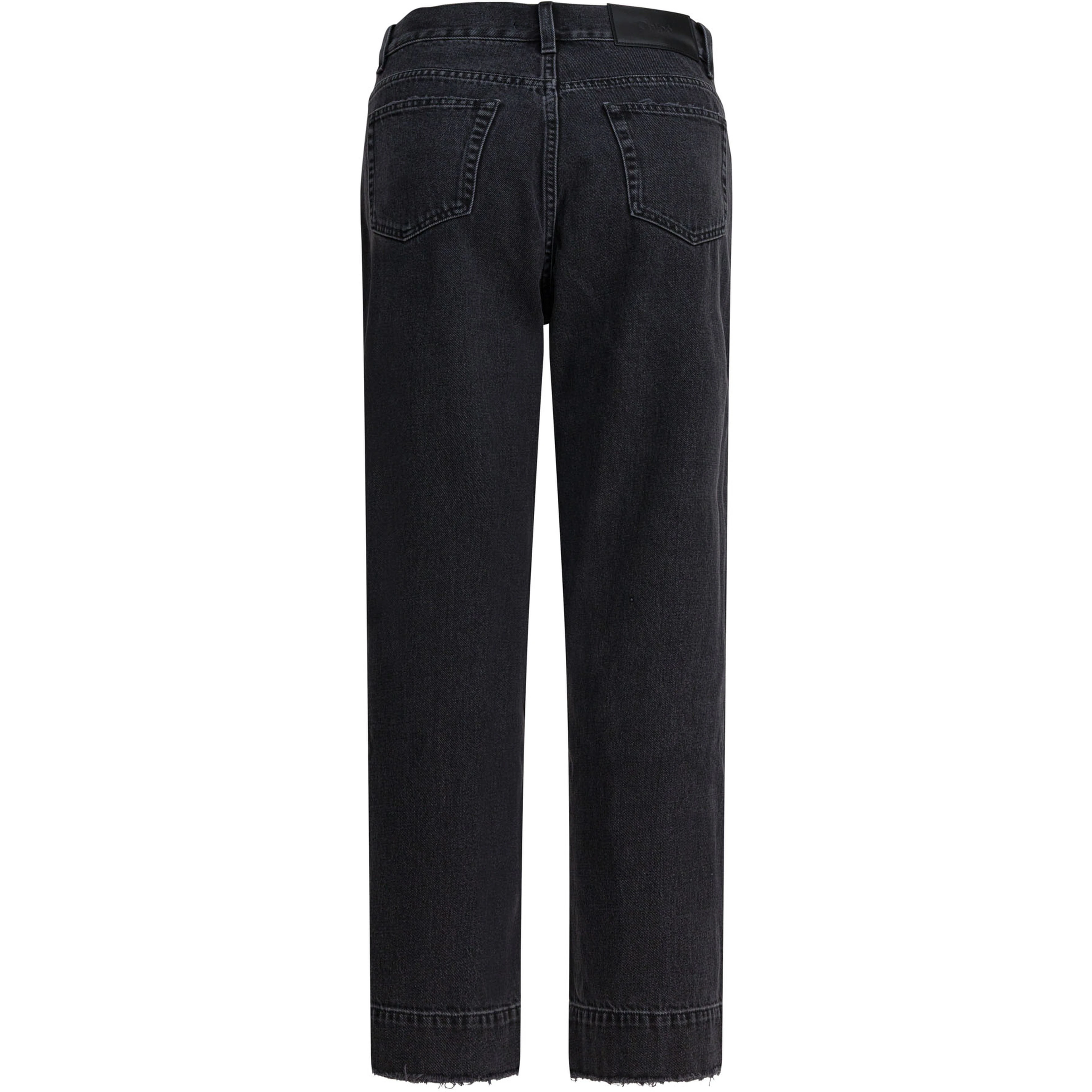High-waisted jeans