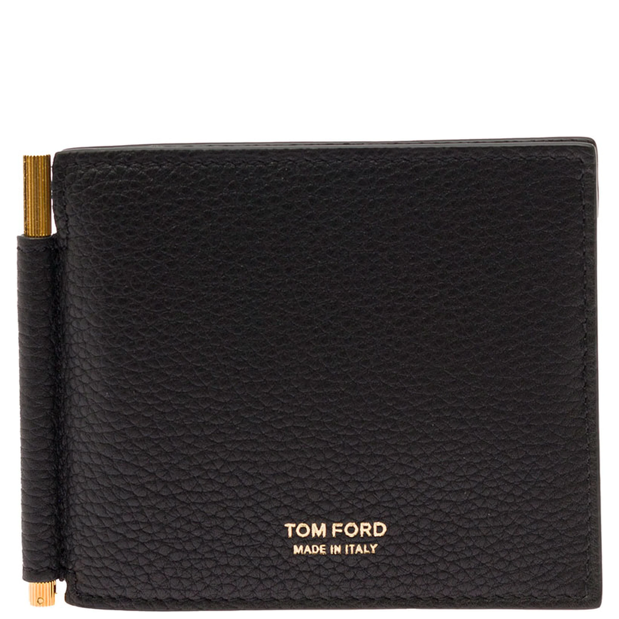 Tom Ford Mens Black Leather Wallet
