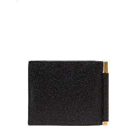 Tom Ford Mens Black Leather Wallet