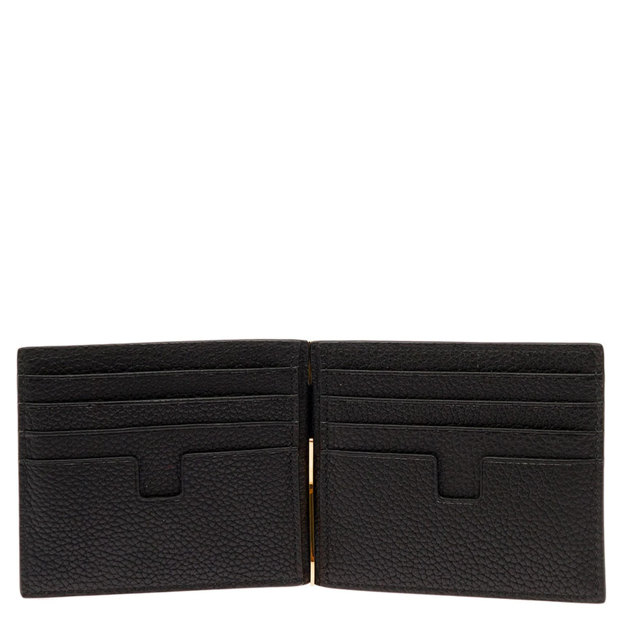 Tom Ford Mens Black Leather Wallet