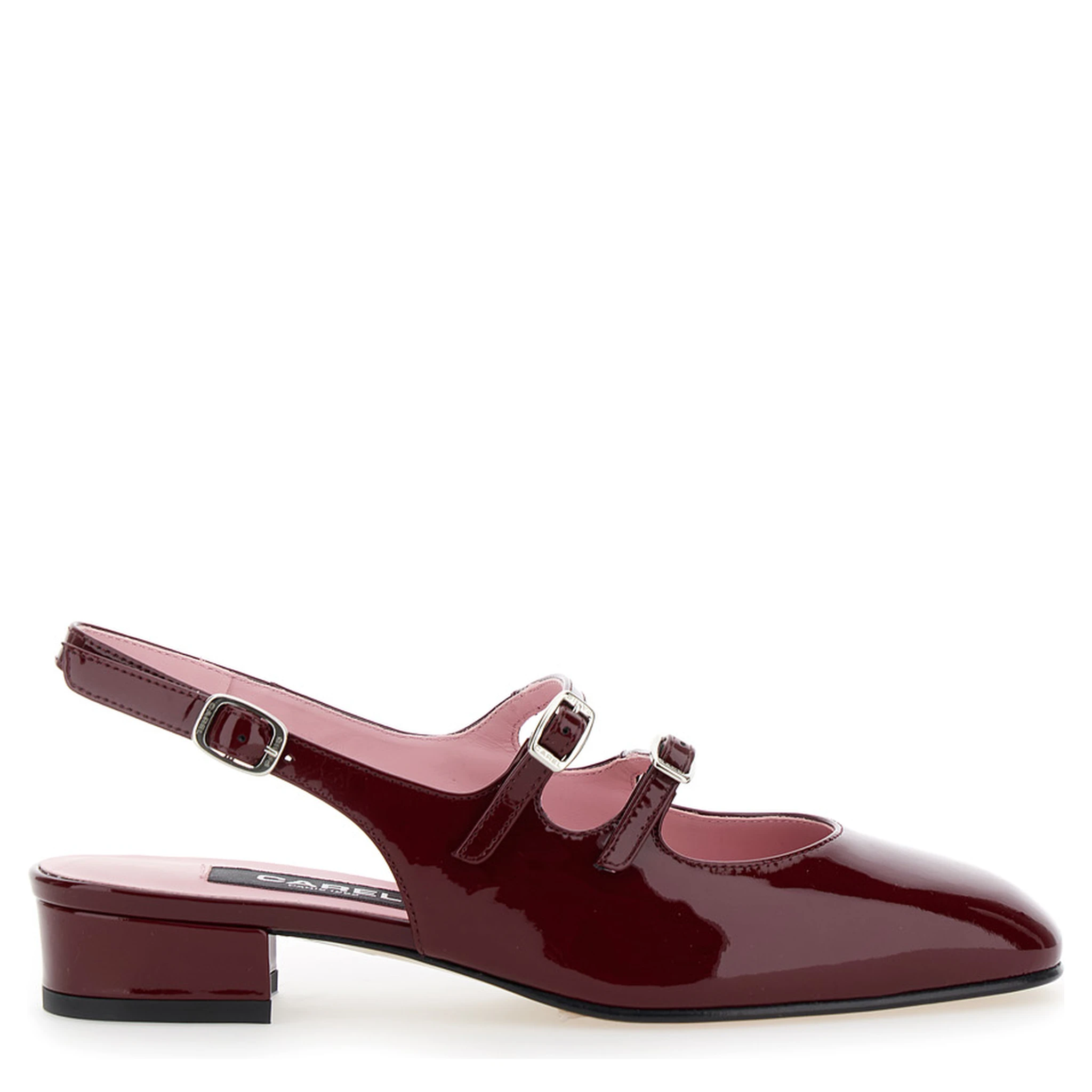 Peche Bordeaux Mary Jane Pumps in Patent Leather Woman