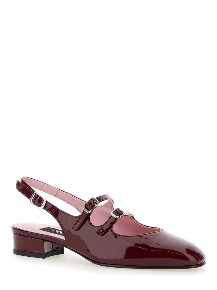 Peche Bordeaux Mary Jane Pumps in Patent Leather Woman alternative