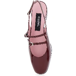 Peche Bordeaux Mary Jane Pumps in Patent Leather Woman