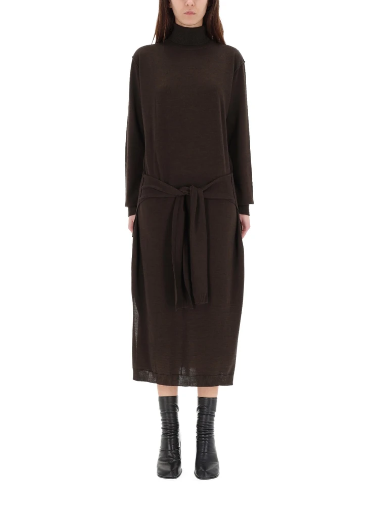 "TROMPE L'OEIL" MIDI DRESS