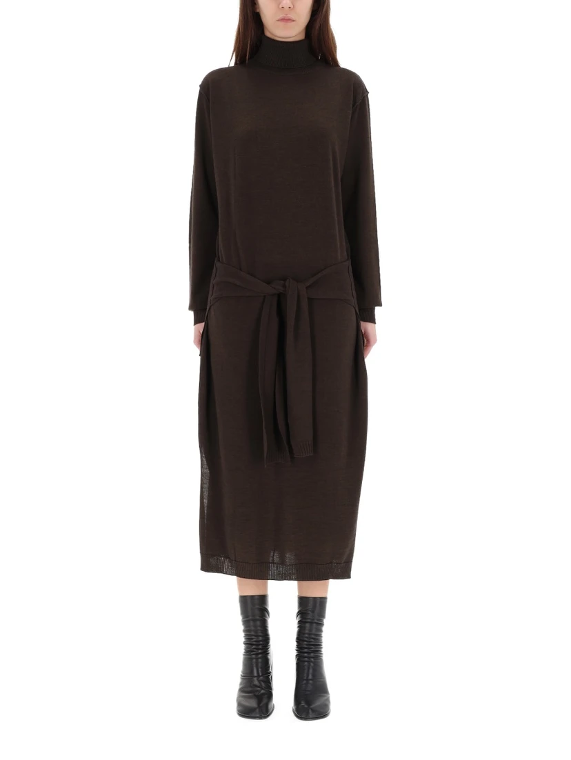 "TROMPE L'OEIL" MIDI DRESS