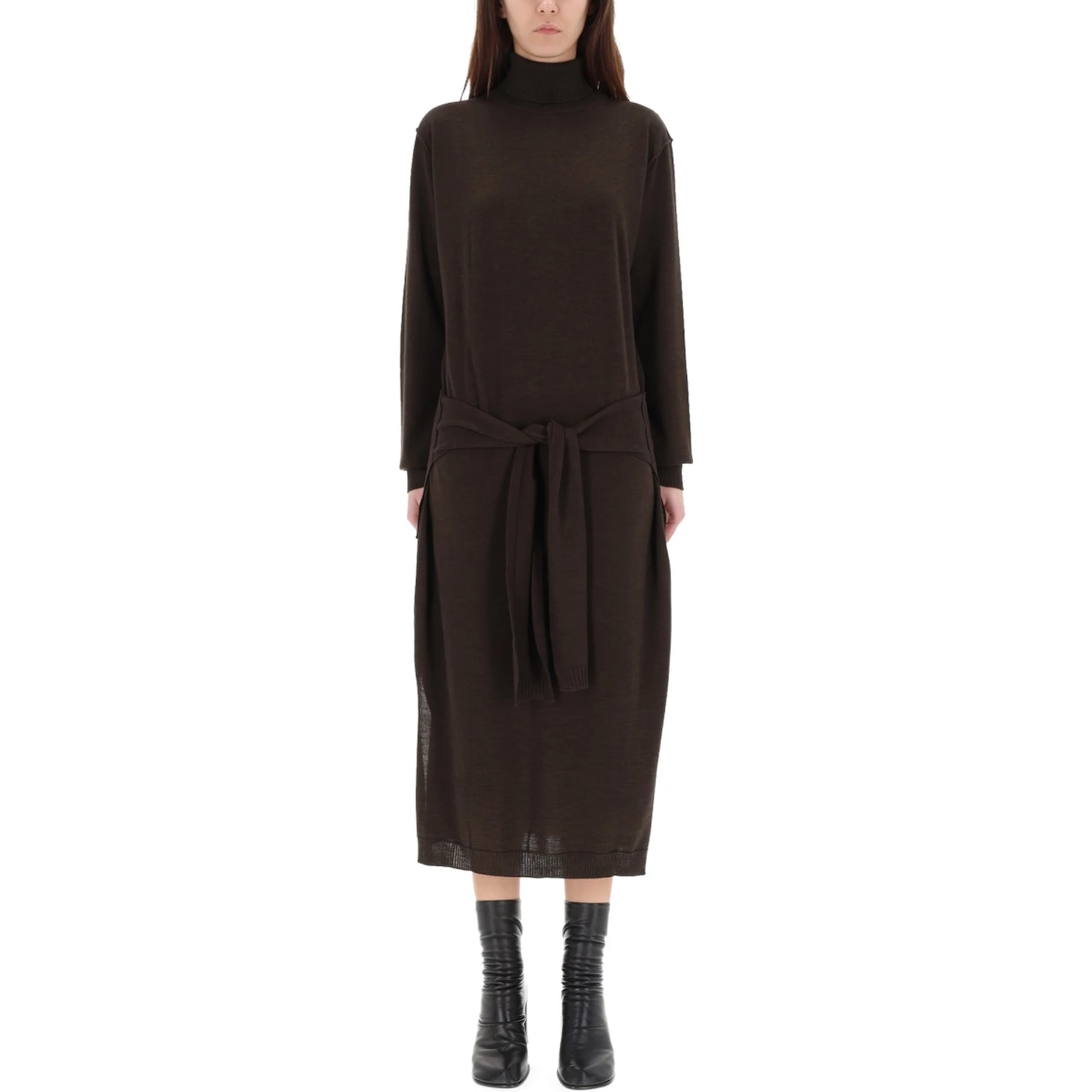 "TROMPE L'OEIL" MIDI DRESS