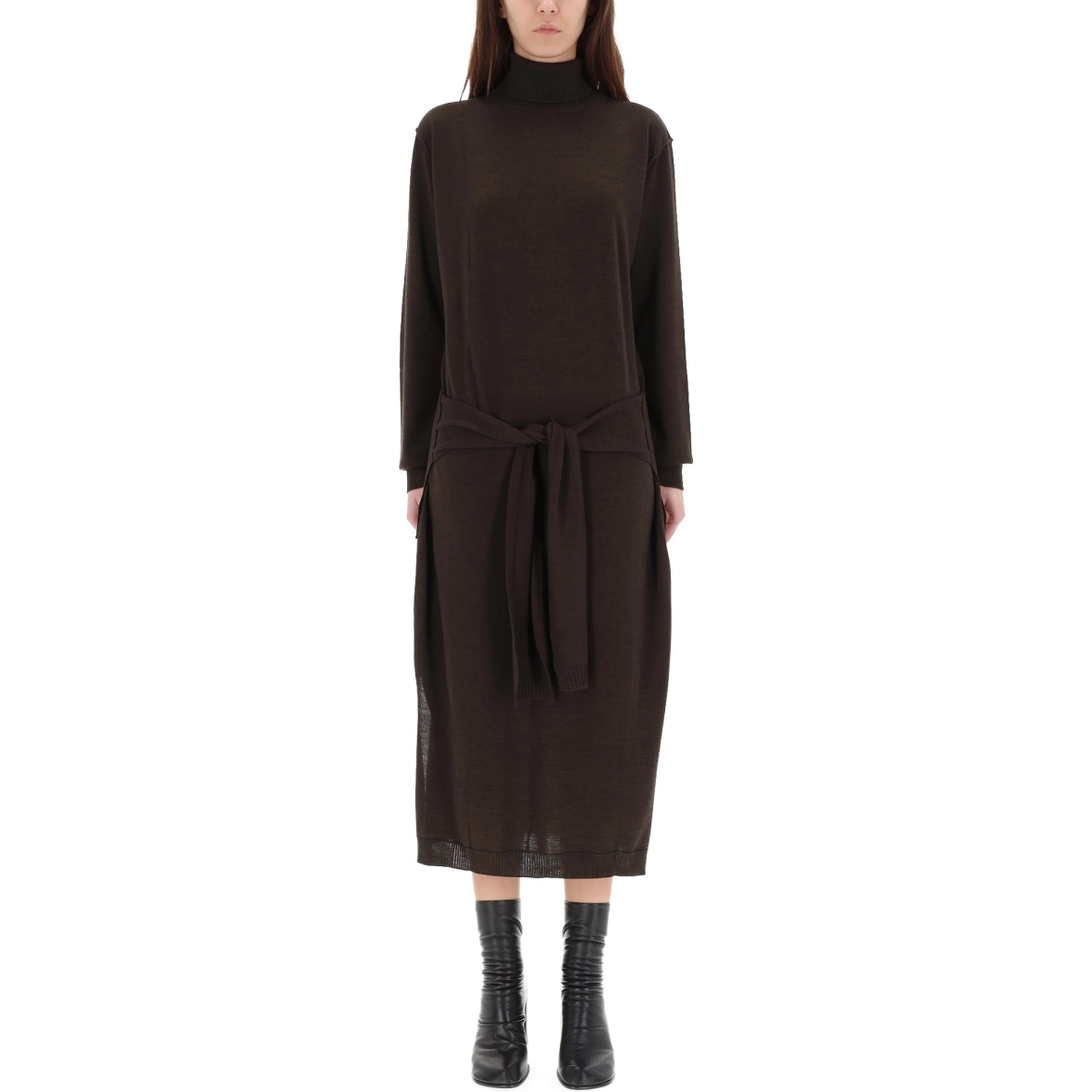 "TROMPE L'OEIL" MIDI DRESS
