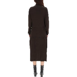 "TROMPE L'OEIL" MIDI DRESS
