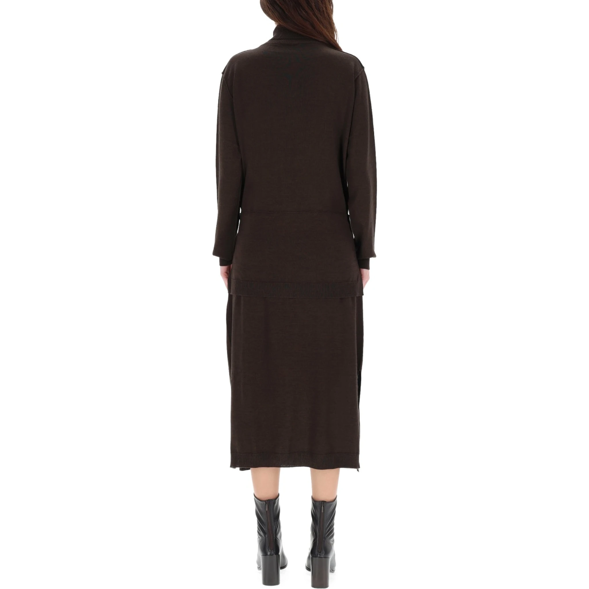 "TROMPE L'OEIL" MIDI DRESS