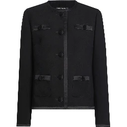DOUBLE CREPE SINGLE-BREASTED JACKET
