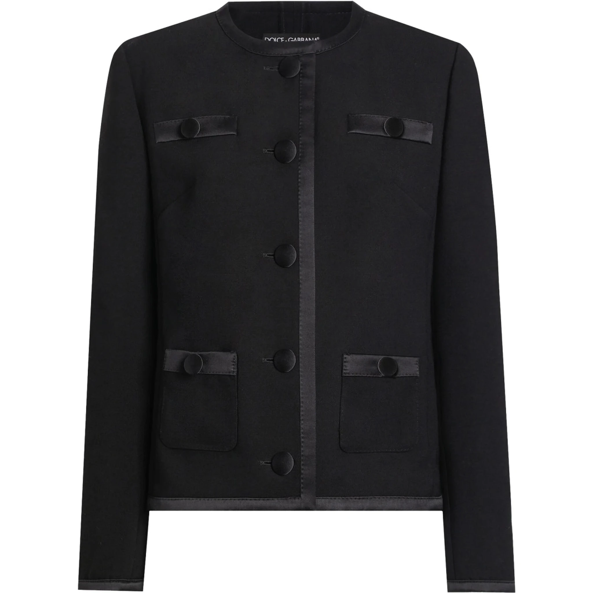 DOUBLE CREPE SINGLE-BREASTED JACKET