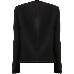 DOUBLE CREPE SINGLE-BREASTED JACKET