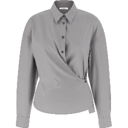 STRAIGHT TWISTED COLLAR SHIRT