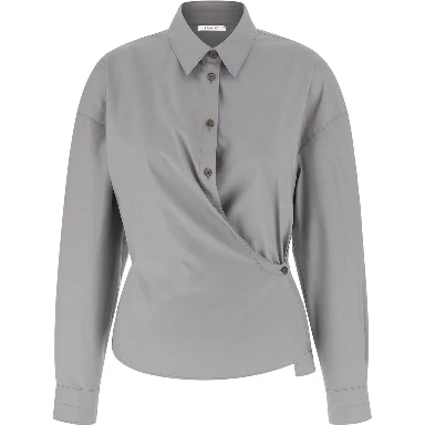 STRAIGHT TWISTED COLLAR SHIRT