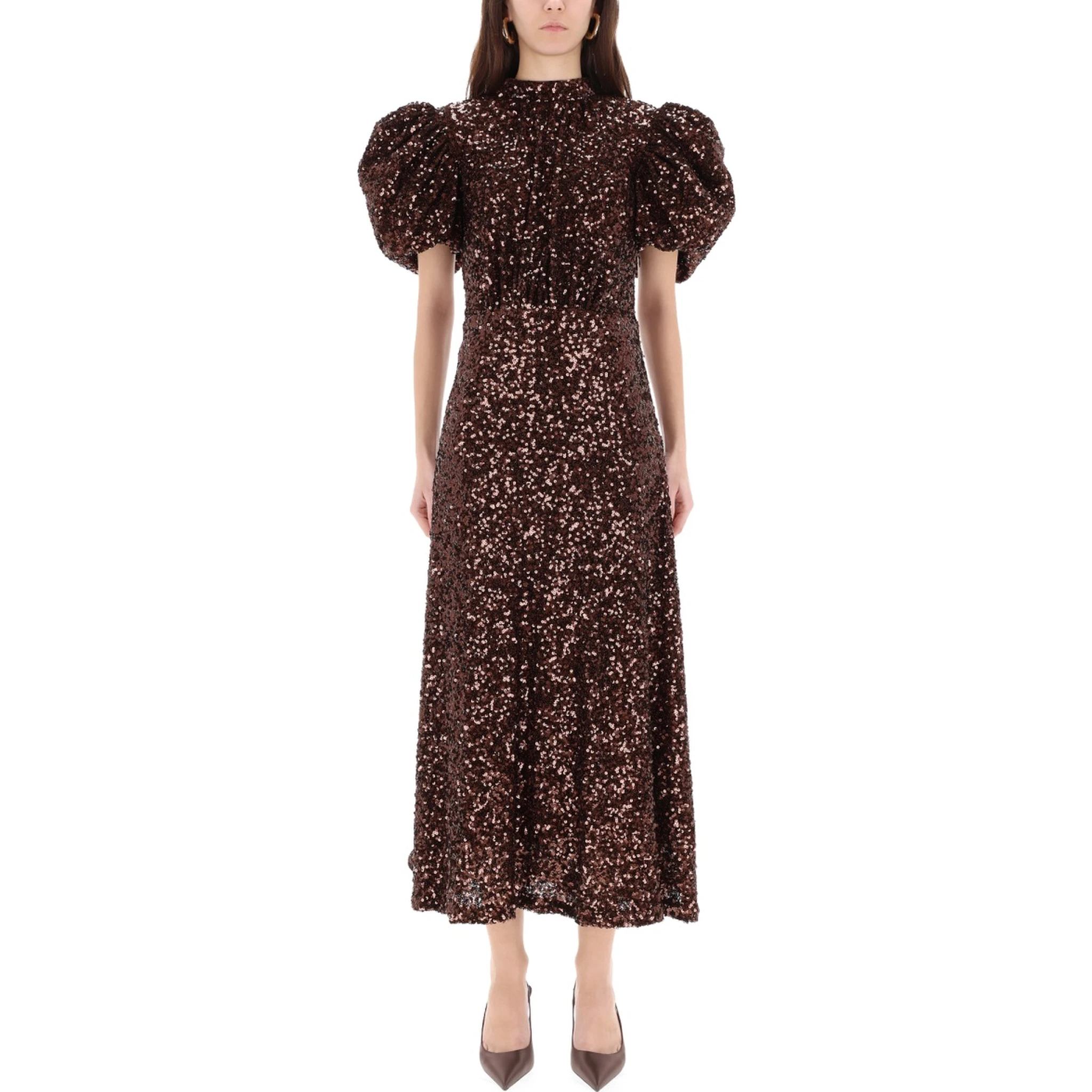MIDI DRESS WITH SEQUINS