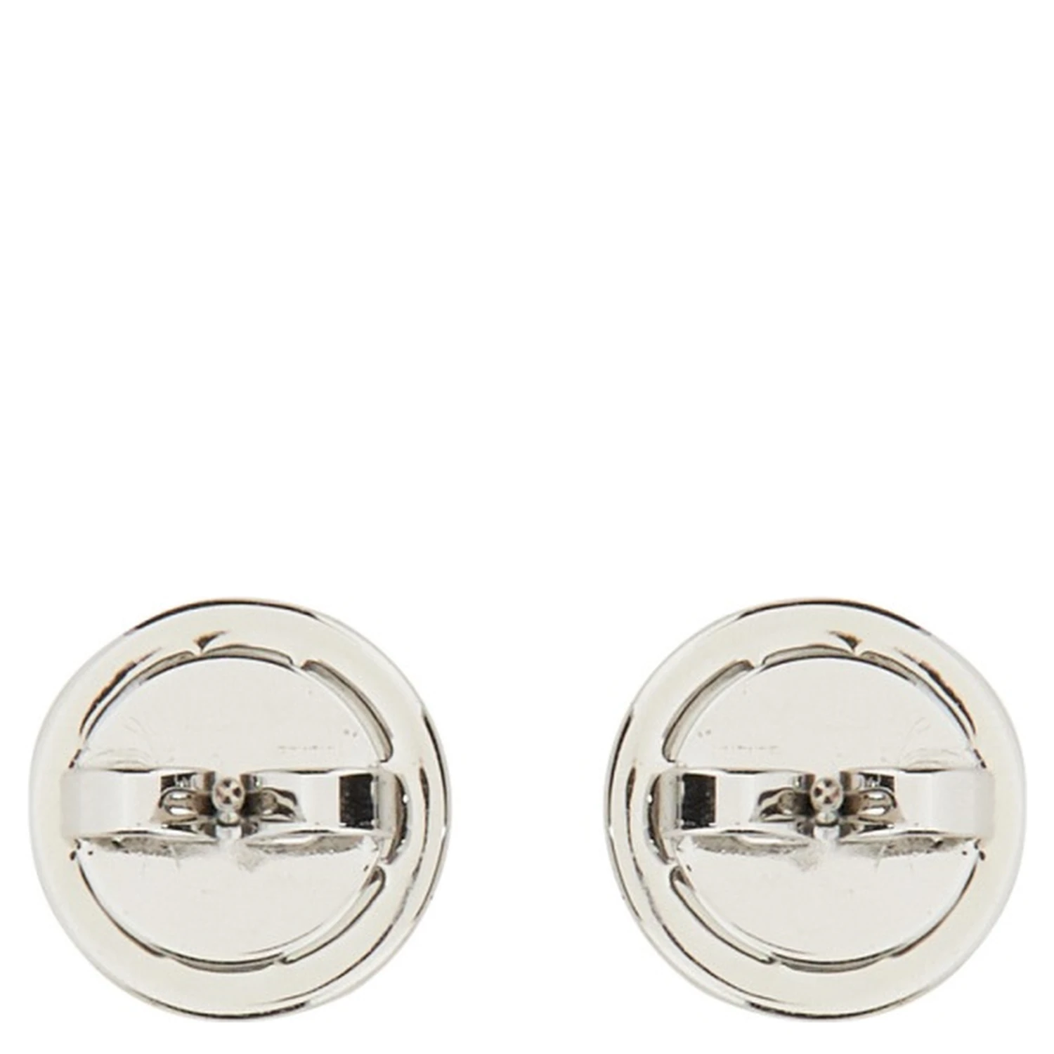 ORECCHINI CIRCLE-STUD CRYSTAL LOGO