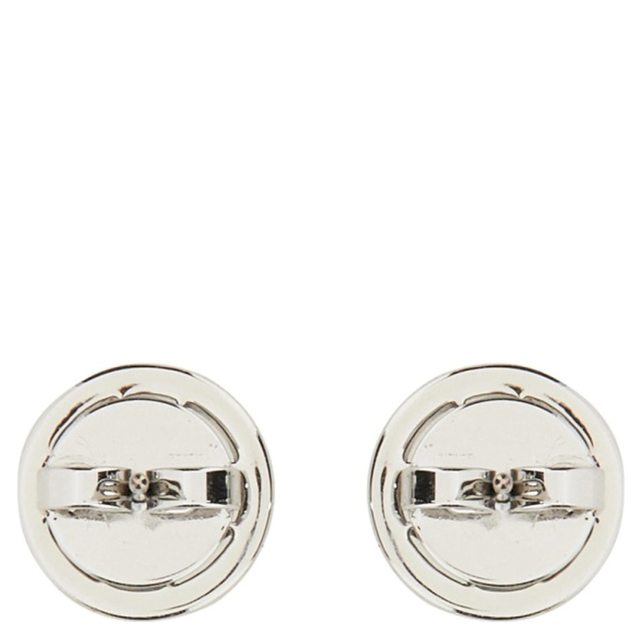 ORECCHINI CIRCLE-STUD CRYSTAL LOGO