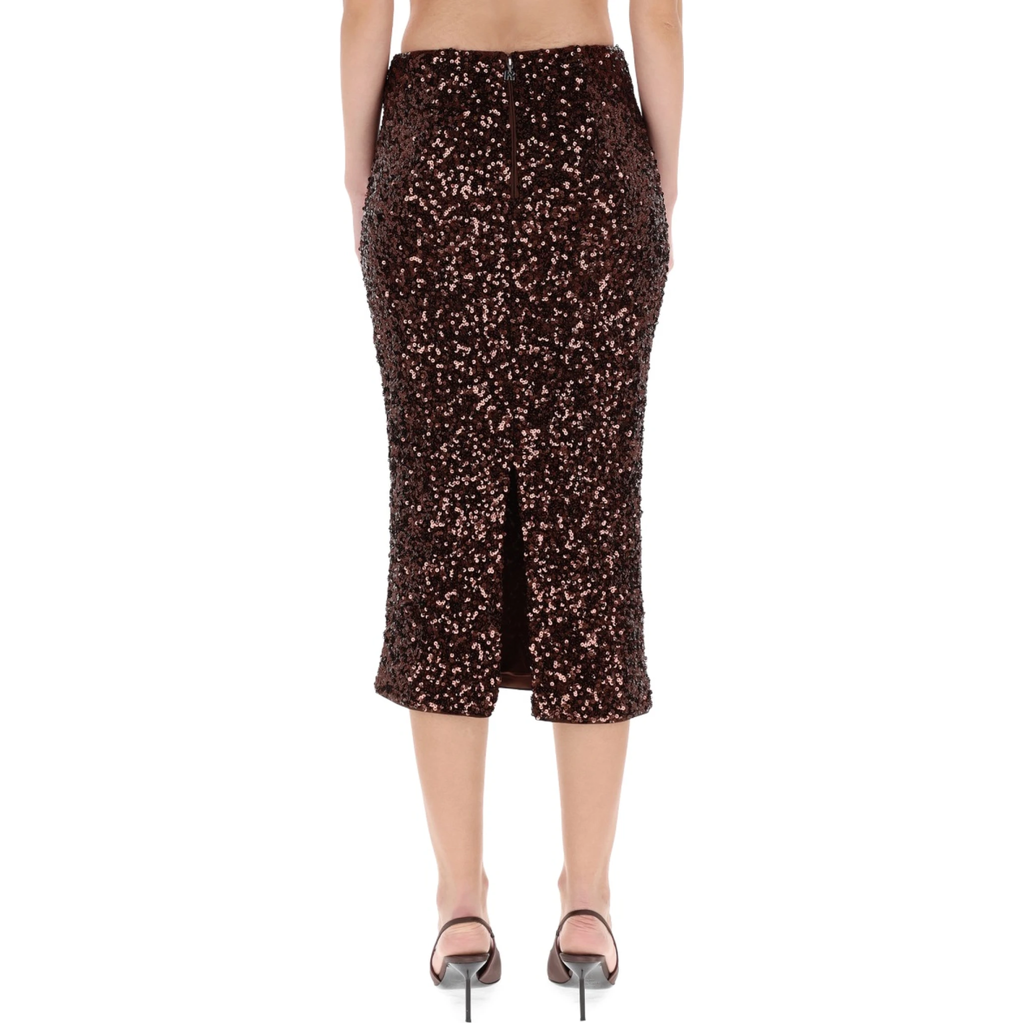 MIDI SKIRT WITH SEQUINS