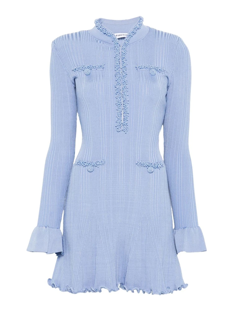 Self-portrait Dresses Clear Blue