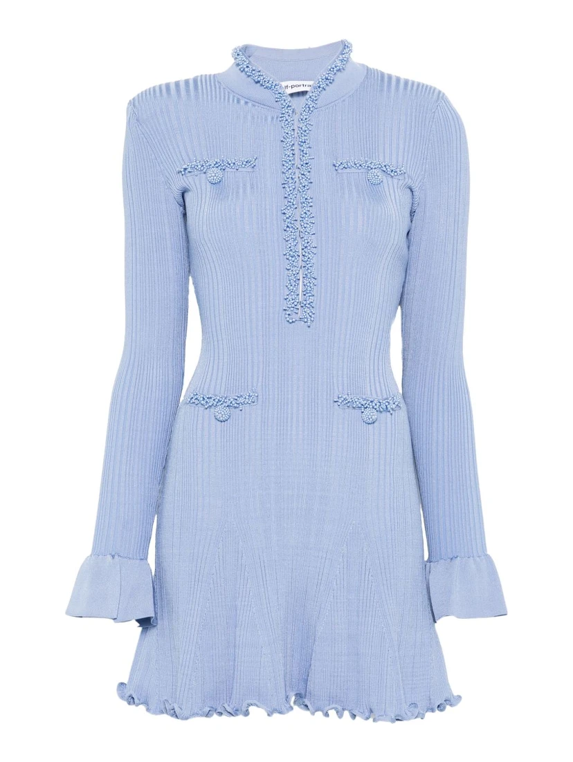 Self-portrait Dresses Clear Blue