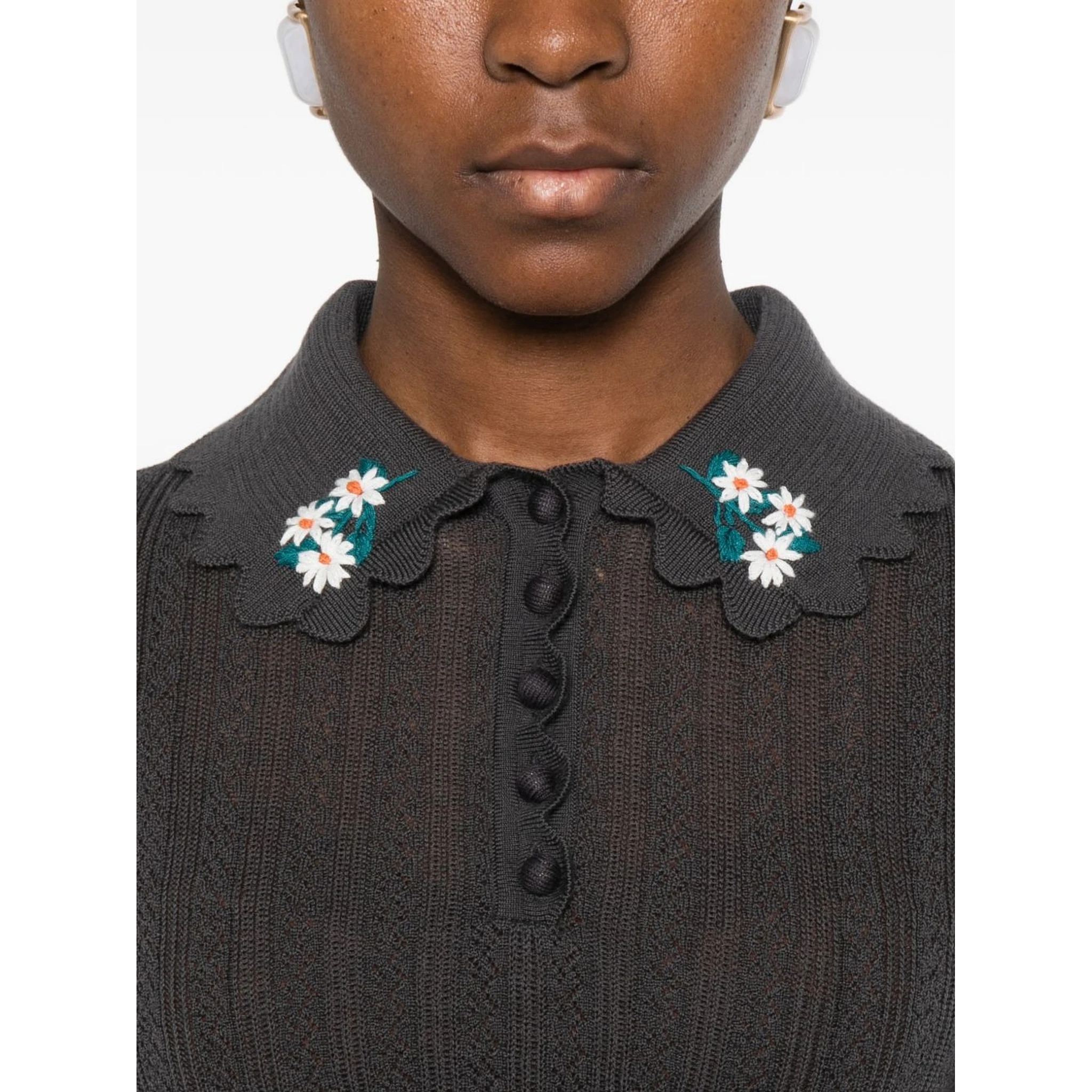 Self-portrait T-shirts and Polos Grey