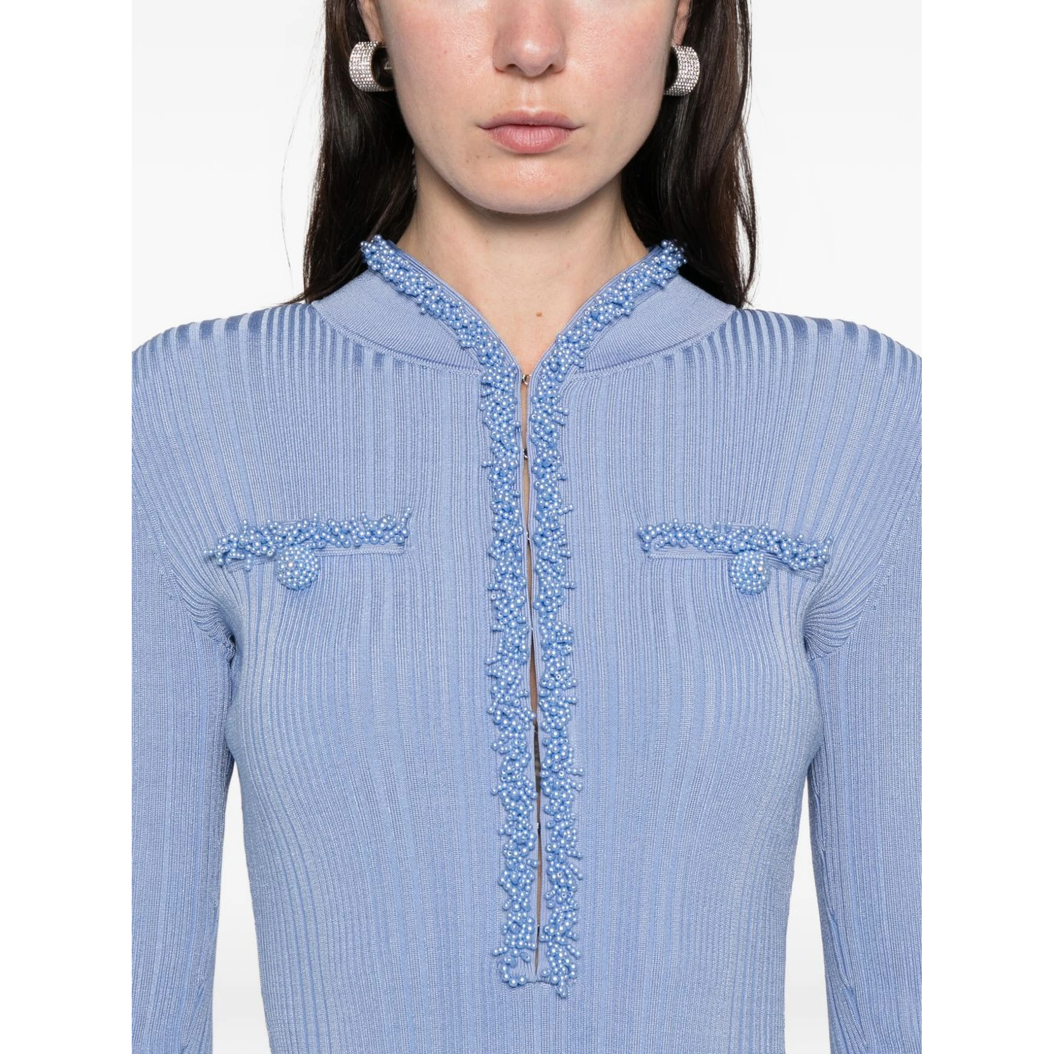 Self-portrait Dresses Clear Blue