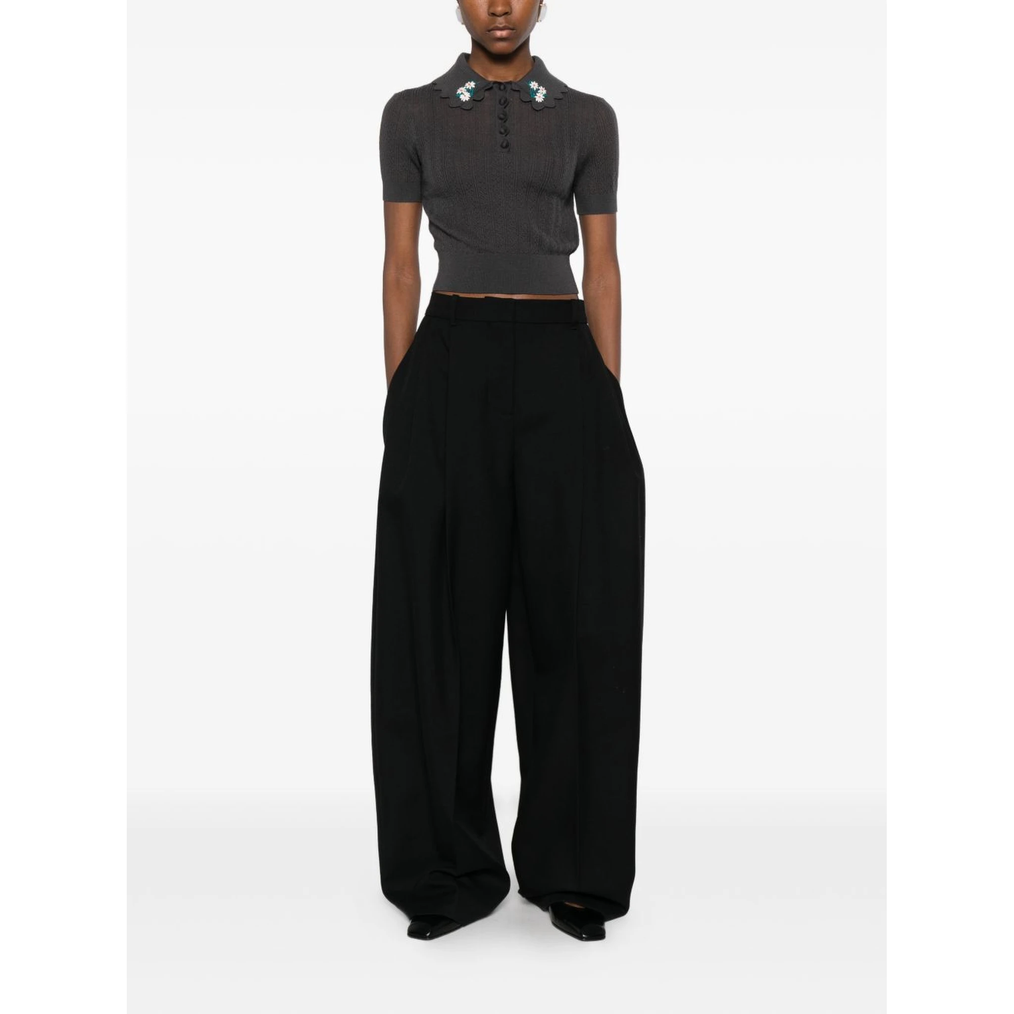 Self-portrait T-shirts and Polos Grey