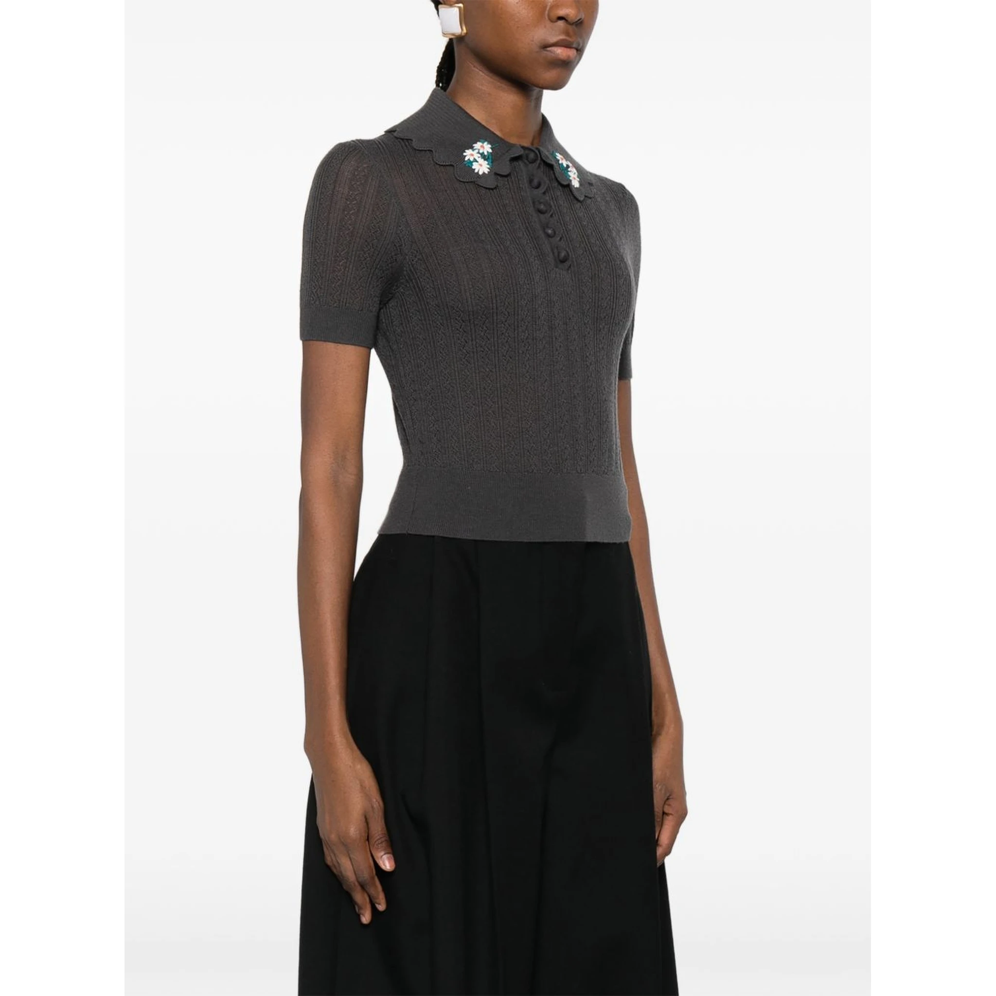 Self-portrait T-shirts and Polos Grey