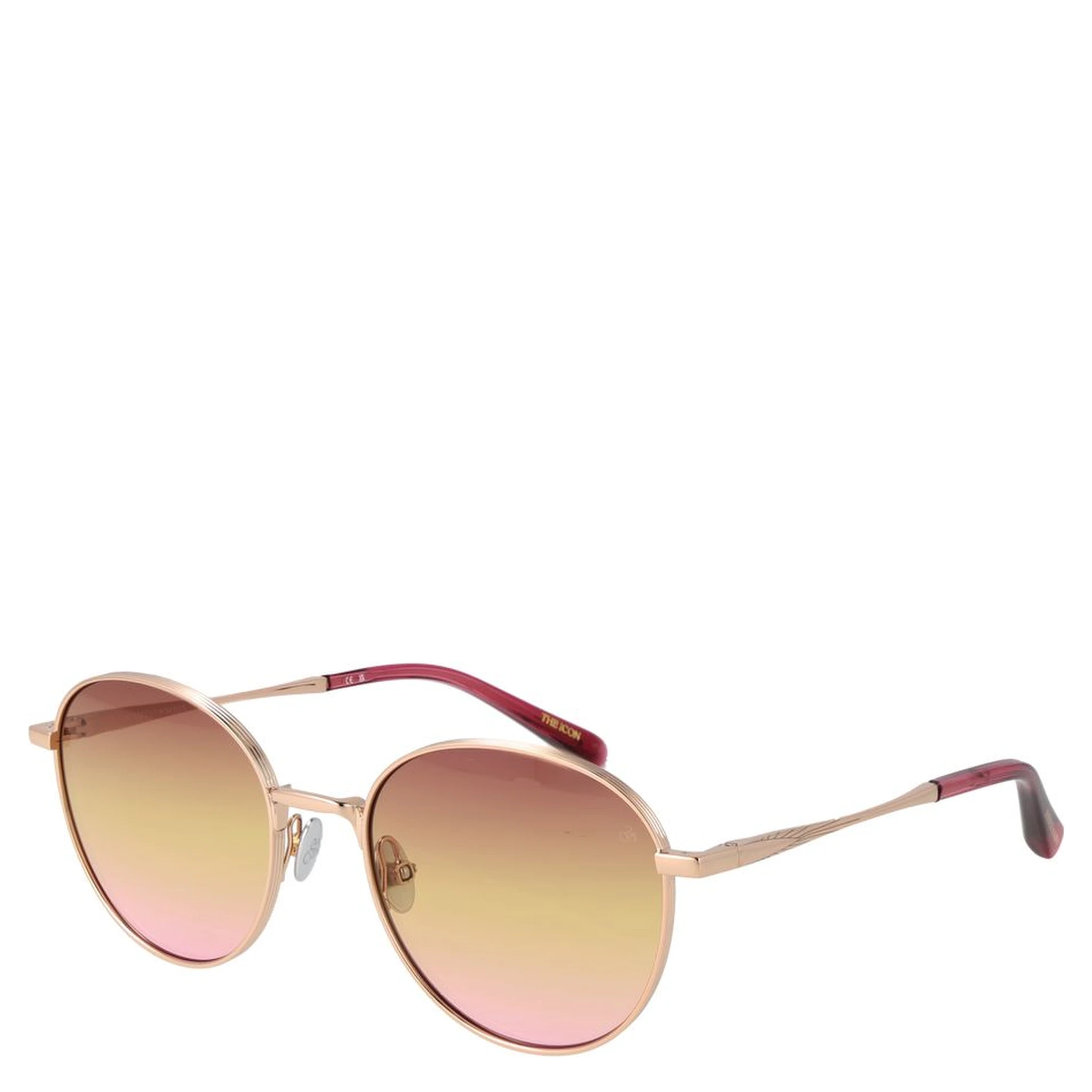 Rose Gold Metal Sunglasses