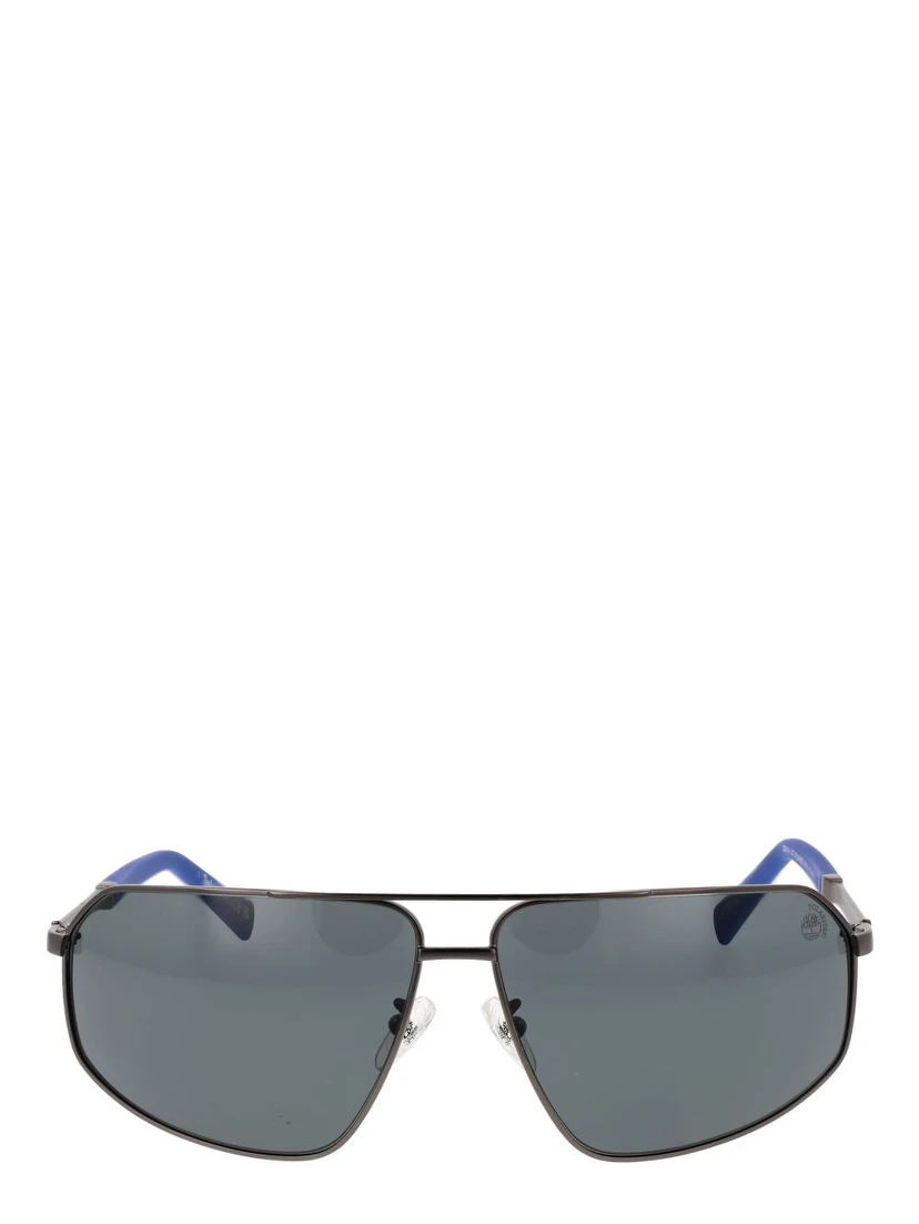 Gray Metal Sunglasses