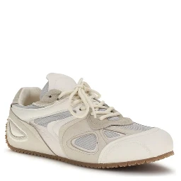 Cream Calf Leather Bos Taurus Low Top Sneakers