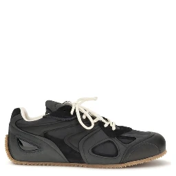 Black Rubber Low Top Sneakers