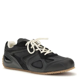 Black Rubber Low Top Sneakers