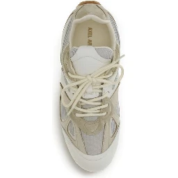 Cream Calf Leather Bos Taurus Low Top Sneakers