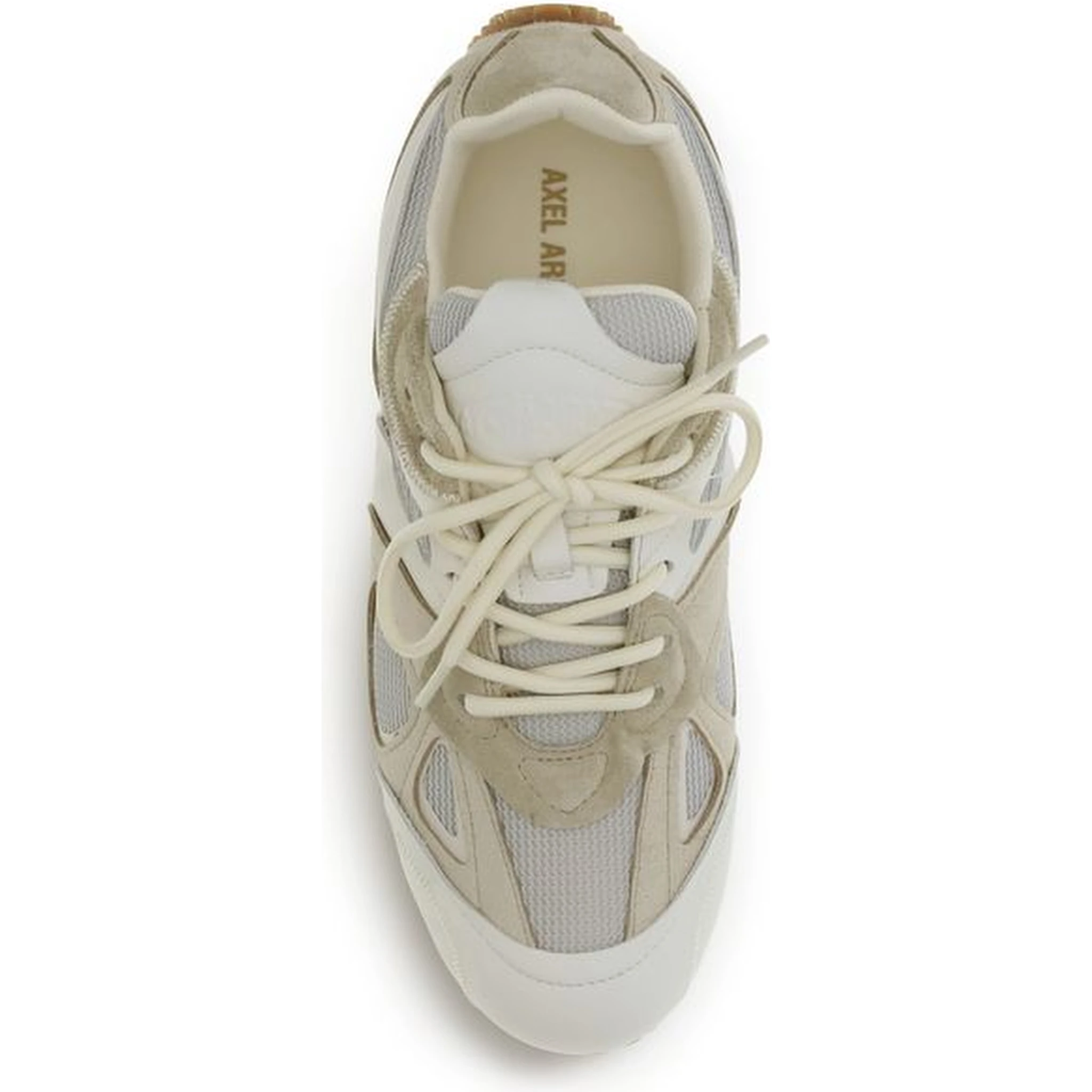 Cream Calf Leather Bos Taurus Low Top Sneakers