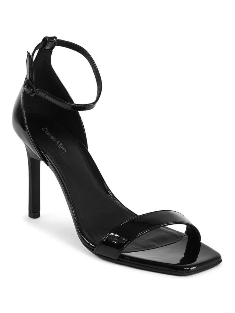 Black Leather Stiletto Heel Sandals alternative
