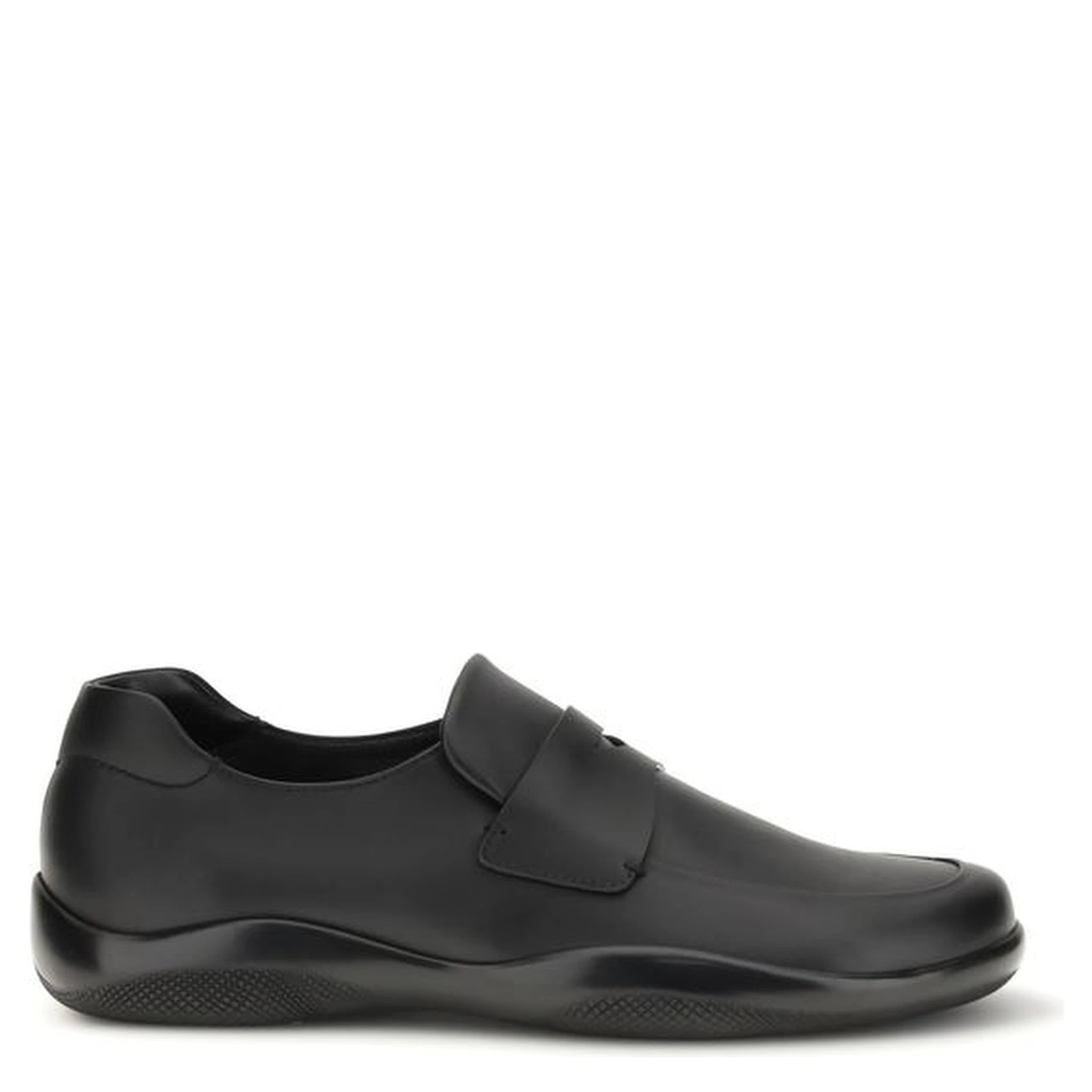 Black Calf Leather Bos Taurus Slip-On Loafers
