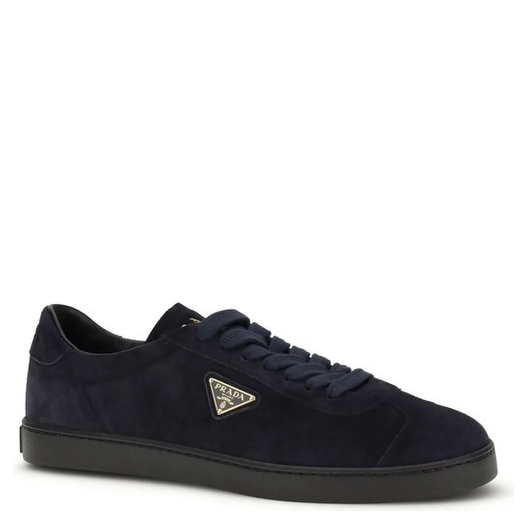 Blue Calf Leather Bos Taurus Sneakers
