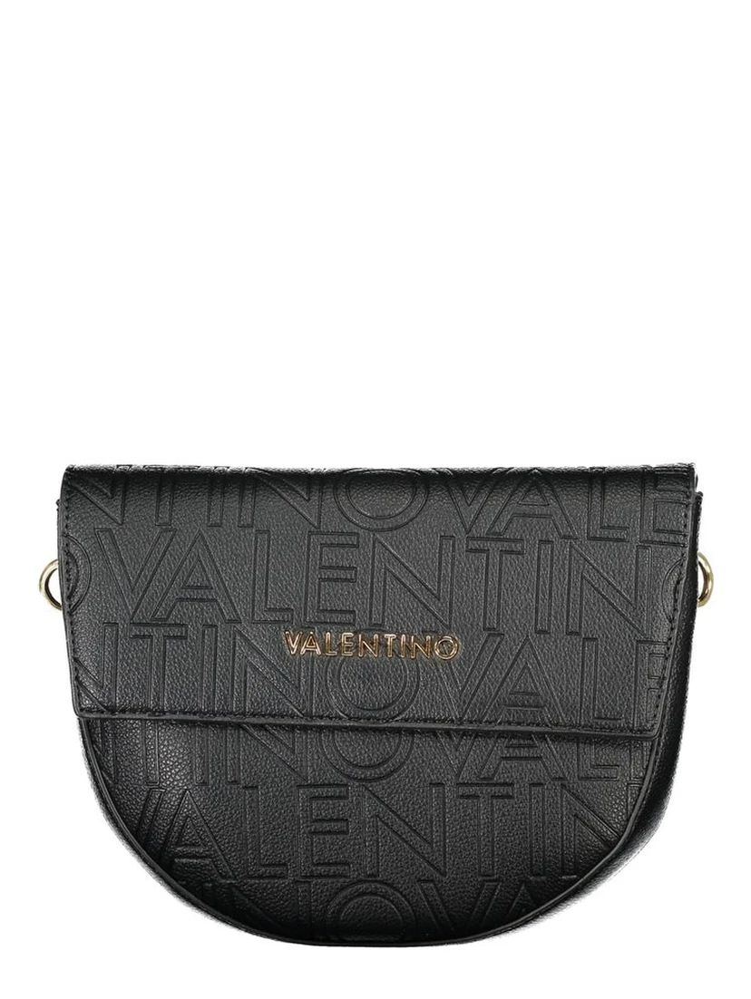 Black Polyurethane Women Handbag