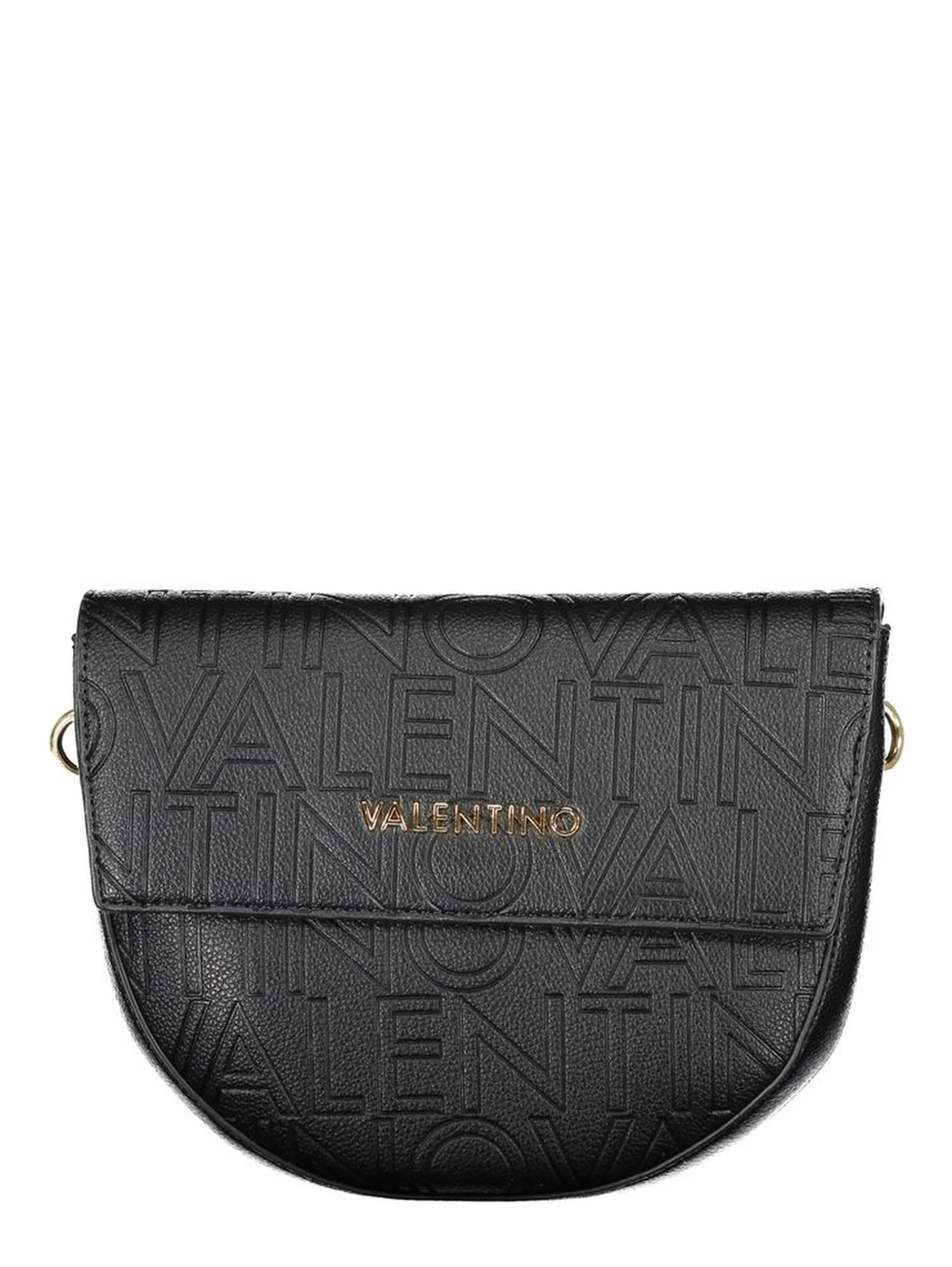 Black Polyurethane Women Handbag