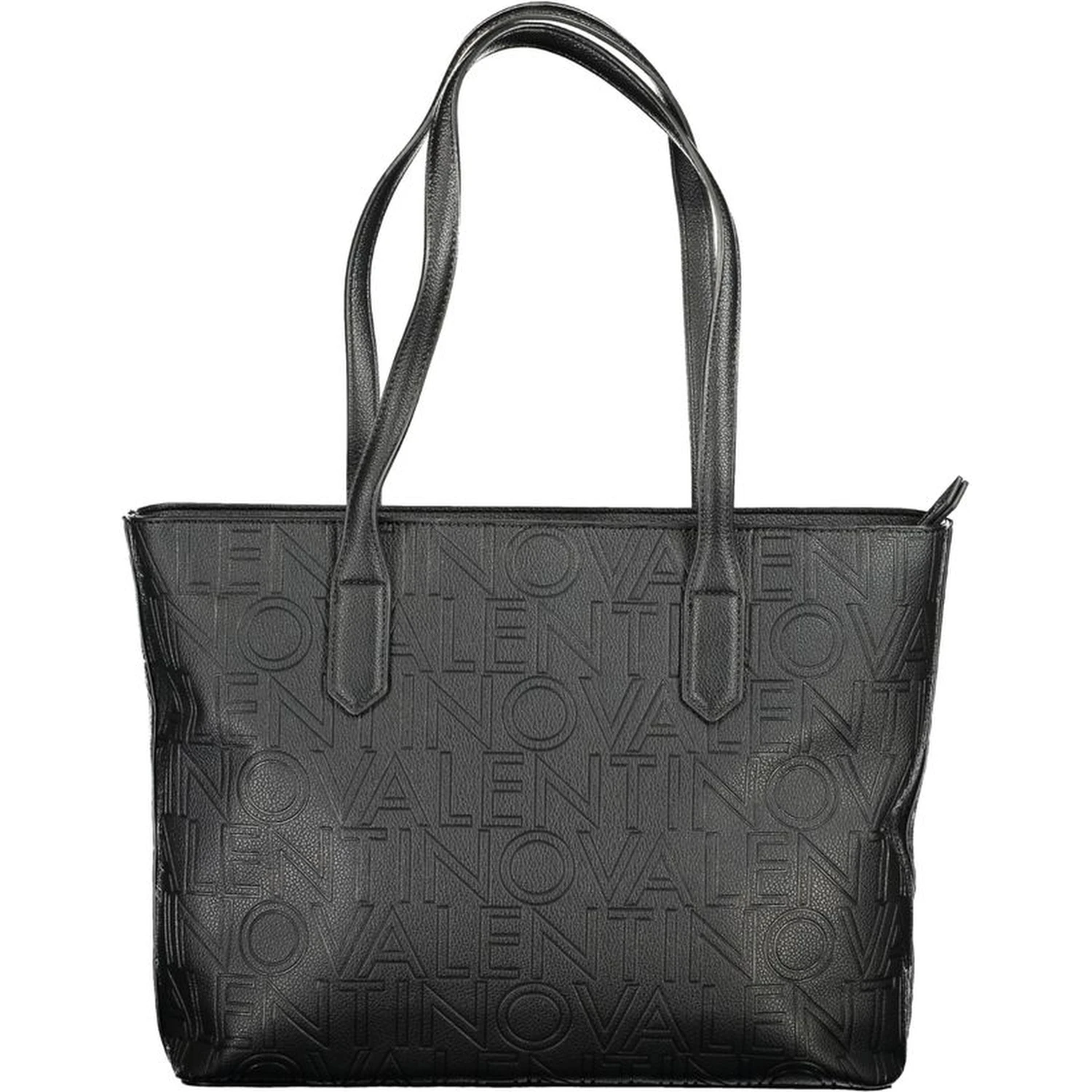 Black Polyurethane Women Shoulder Bag