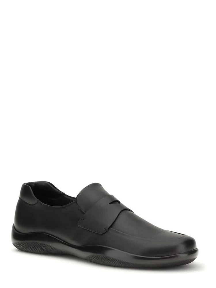 Black Calf Leather Bos Taurus Slip-On Loafers alternative