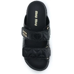Black Napa Leather / Calf Bos Taurus Slippers