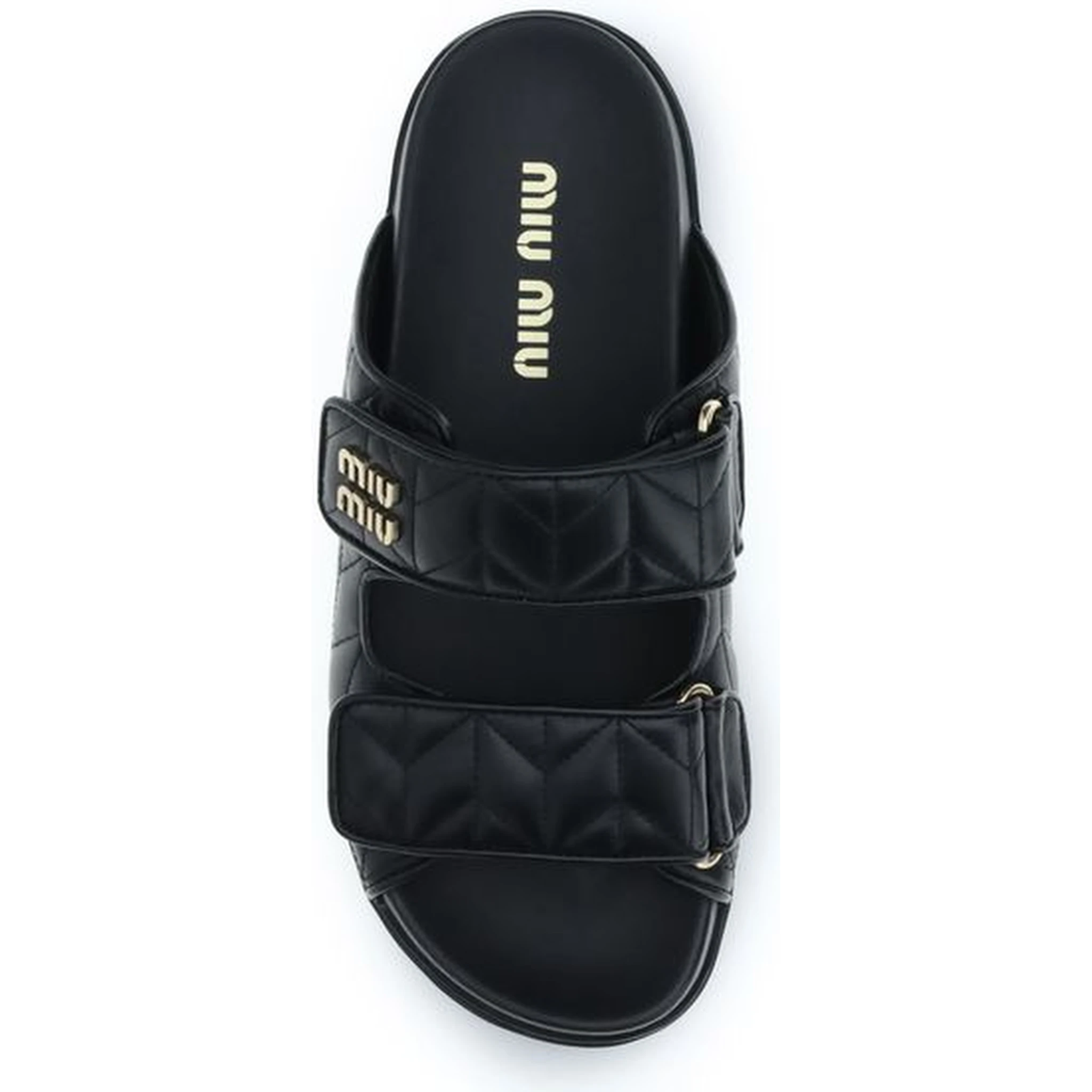 Black Napa Leather / Calf Bos Taurus Slippers