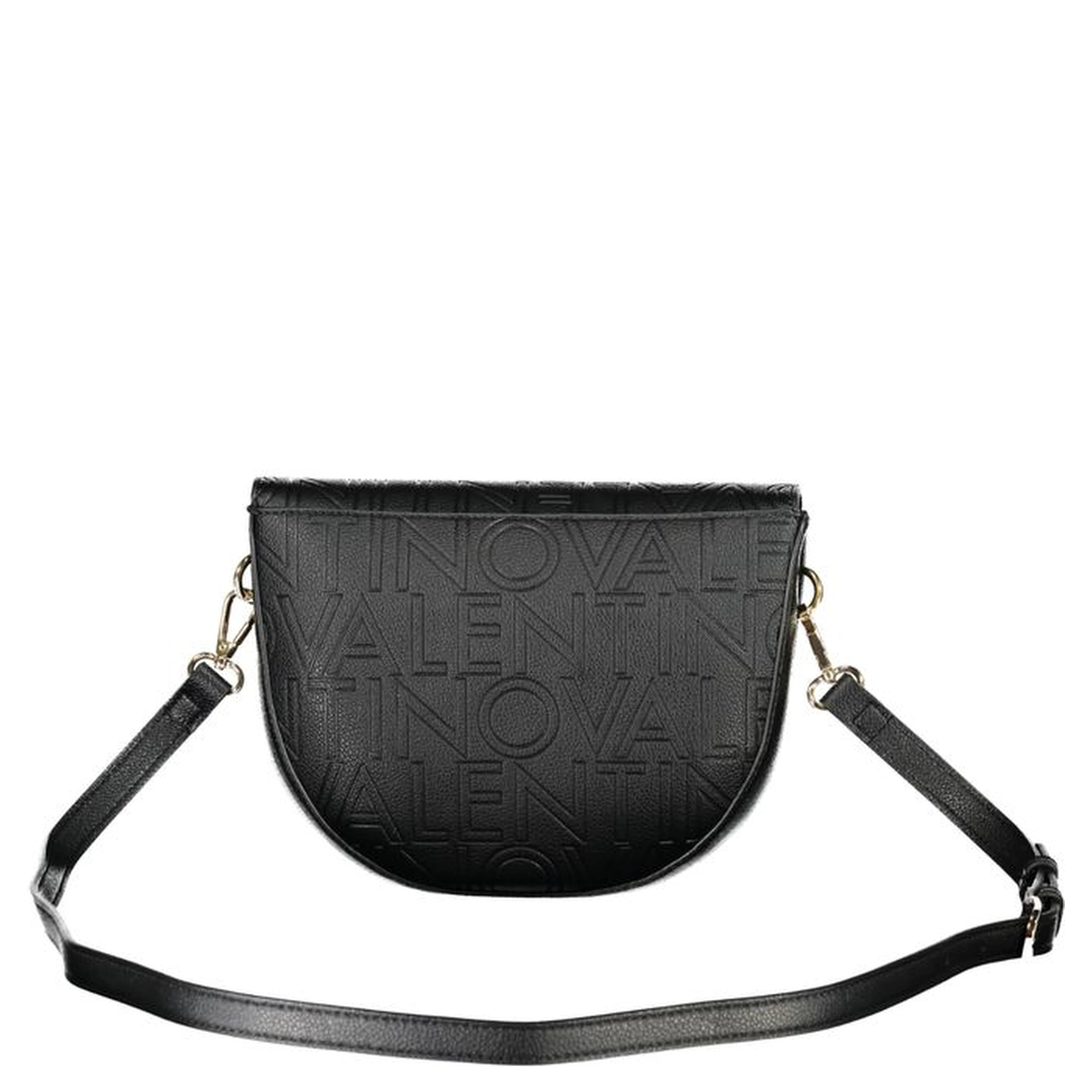 Black Polyurethane Women Handbag