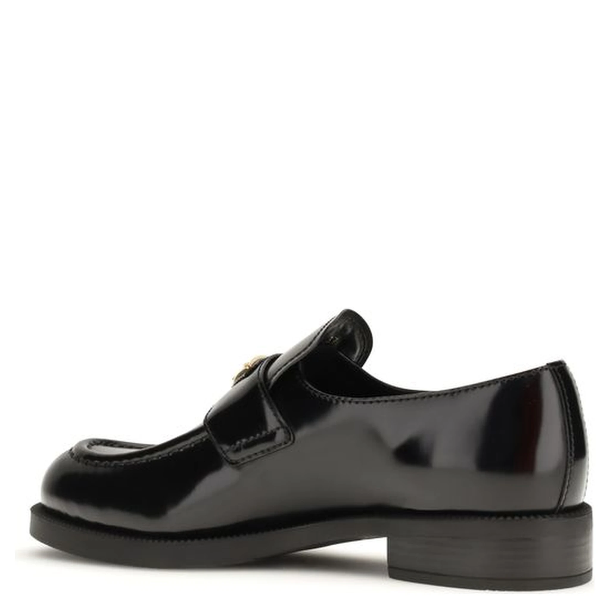 حذاء بوس توروس سهل الارتداء من جلد العجل الأسود