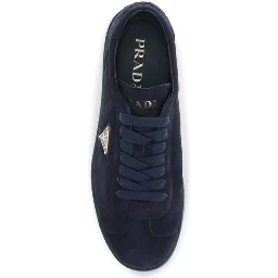 Blue Calf Leather Bos Taurus Sneakers
