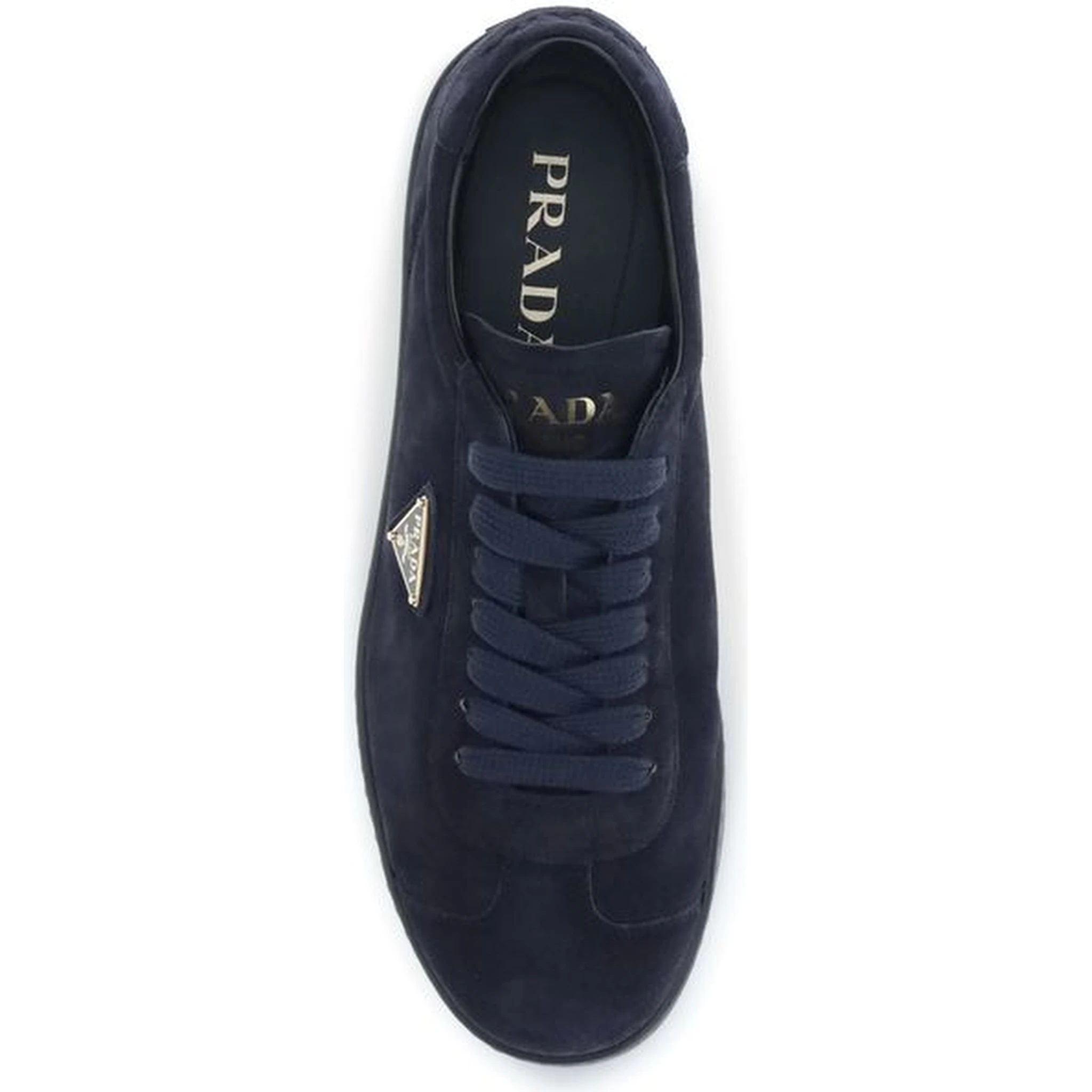 Blue Calf Leather Bos Taurus Sneakers
