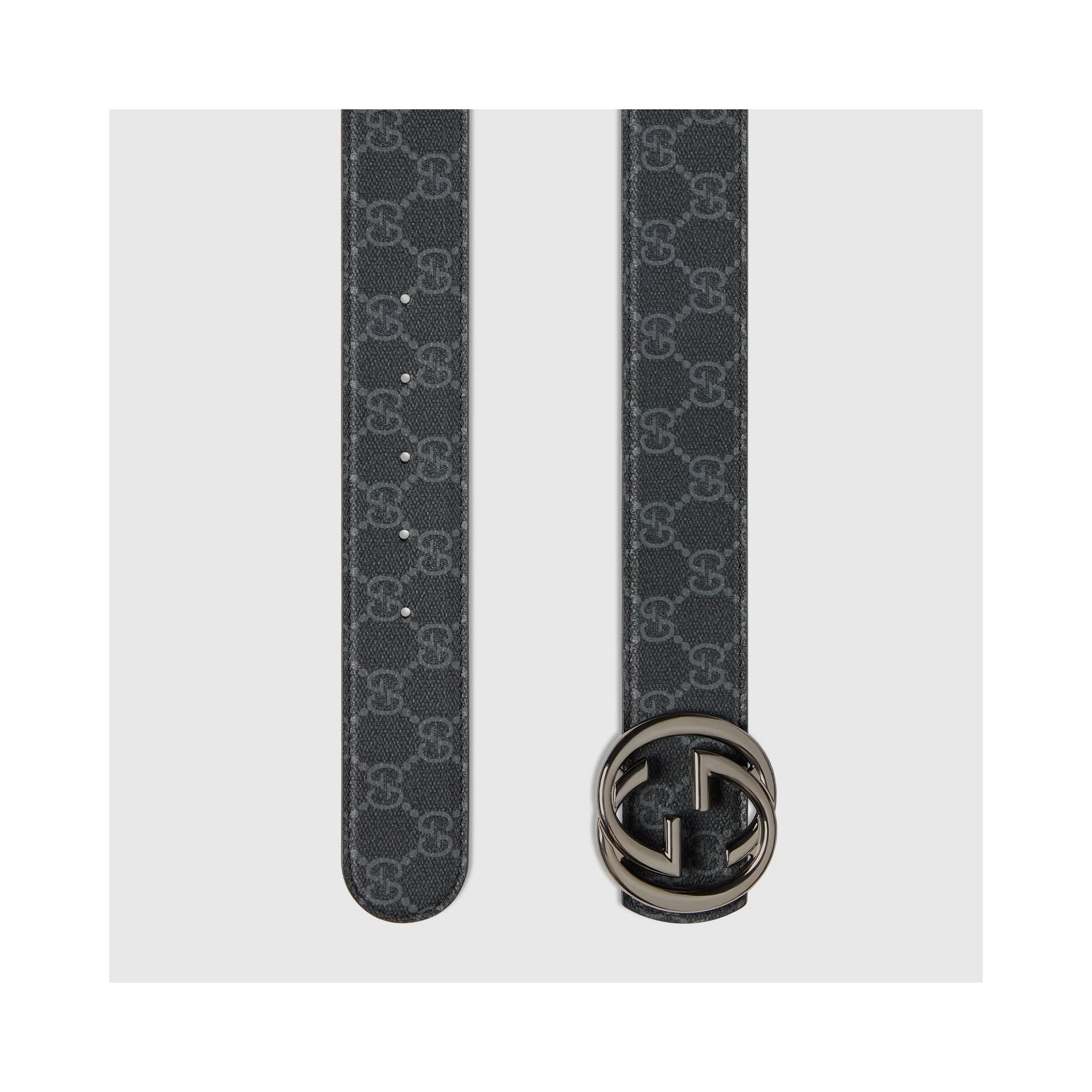 "Interlocking G" reversible belt